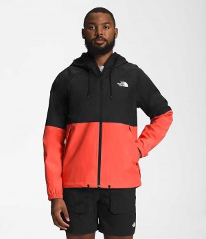 Geaca Impermeabila The North Face Antora Hoodie Barbati Negrii Portocalii | ROMANIA SLQDEUK