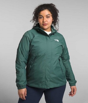 Geaca Impermeabila The North Face Plus Antora Dama Verzi | ROMANIA JUHZCFK