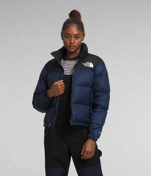 Geaca Puf The North Face 1996 Retro Nuptse Dama Bleumarin Negrii | ROMANIA OSLPWNH