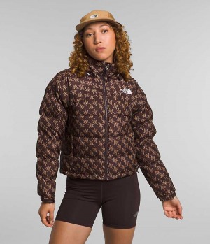 Geaca Puf The North Face 2000 Retro Nuptse Dama Maro | ROMANIA DTRBALY