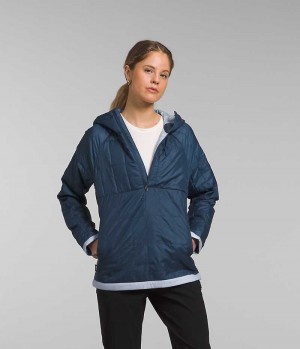 Geaca Puf The North Face Circaloft ¼-Zip Pullover Dama Albastri | ROMANIA VSHJEWF