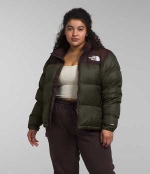 Geaca Puf The North Face Plus 1996 Retro Nuptse Dama Verzi Maro | ROMANIA AVQLZBN