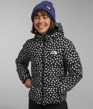 Geaca Puf The North Face Reversible North Cu Glugă Fete Negrii | ROMANIA LAXWGRZ