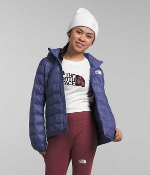 Geaca Puf The North Face ThermoBall™ Cu Glugă Fete Albastri | ROMANIA ODCBWUY