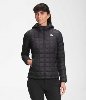 Geaca Puf The North Face ThermoBall™ Eco Hoodie 2.0 Dama Negrii | ROMANIA MQXIYJW