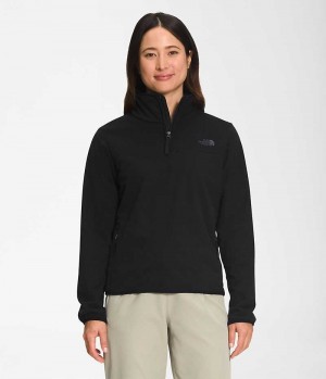 Hanorac The North Face Polar Osito ¼-Zip Dama Negrii | ROMANIA JEWNCMR