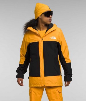 Jacheta Cu Gluga The North Face ThermoBall™ Eco Snow Triclimate® Barbati Aurii Negrii | ROMANIA VSJMZQT