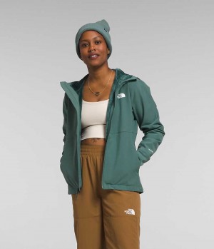 Jacheta Softshell The North Face Shelbe Raschel Hoodie Dama Verzi | ROMANIA IXSEKRM