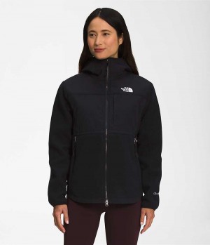 Jachete Din Lână The North Face Denali Hoodie Dama Negrii | ROMANIA JSXQTKG