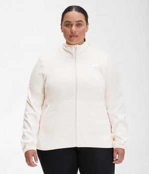 Jachete Din Lână The North Face Plus Canyonlands Hoodie Dama Albi | ROMANIA KFSDBEO