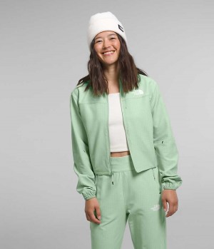 Jachete Din Lână The North Face Tekware™ Grid Full-Zip Dama Verde Menta | ROMANIA QGUZRCD