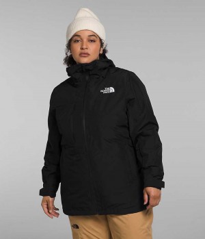 Jachete Izolate The North Face Plus ThermoBall™ Eco Snow Triclimate® Dama Negrii | ROMANIA PAFRHET