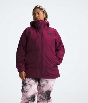 Jachete Izolate The North Face Plus ThermoBall™ Eco Snow Triclimate® Dama Rosii | ROMANIA YOEKQJR