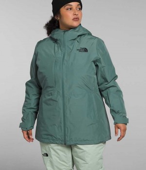 Jachete Izolate The North Face Plus ThermoBall™ Eco Snow Triclimate® Dama Verzi | ROMANIA ARFSJXW