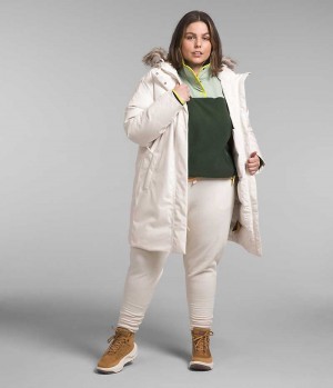 Parka The North Face Plus Arctic Dama Albi | ROMANIA LPWVHDB