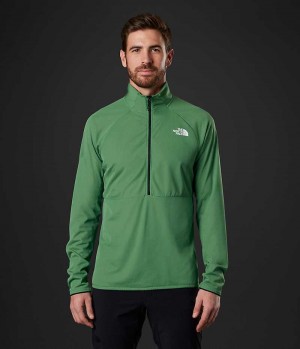 Pulover The North Face Summit Series FUTUREFLEECE™ LT ½-Zip Barbati Verzi | ROMANIA BGVNRYM