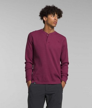 Tricou The North Face Canyon Fog Thermal Long Sleeve Henley Barbati Fucsie | ROMANIA IQWLXCZ