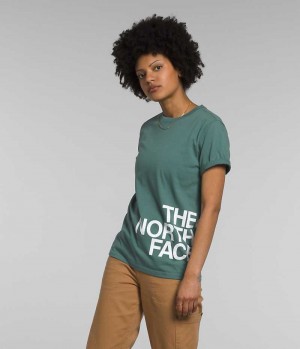 Tricou The North Face Scurte Sleeve Brand Proud Dama Verzi | ROMANIA RKQXTGO