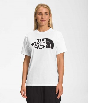 Tricou The North Face Scurte Sleeve Half Dome Dama Albi | ROMANIA RQBNMUI