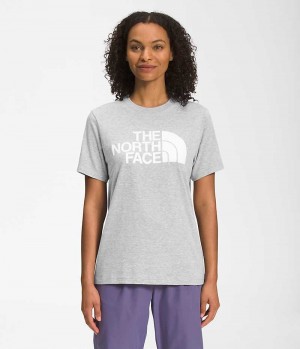 Tricou The North Face Scurte Sleeve Half Dome Dama Gri Deschis | ROMANIA IFUHTAQ