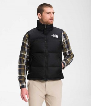 Vesta Puf The North Face 1996 Retro Nuptse Barbati Negrii | ROMANIA UKWOVIP