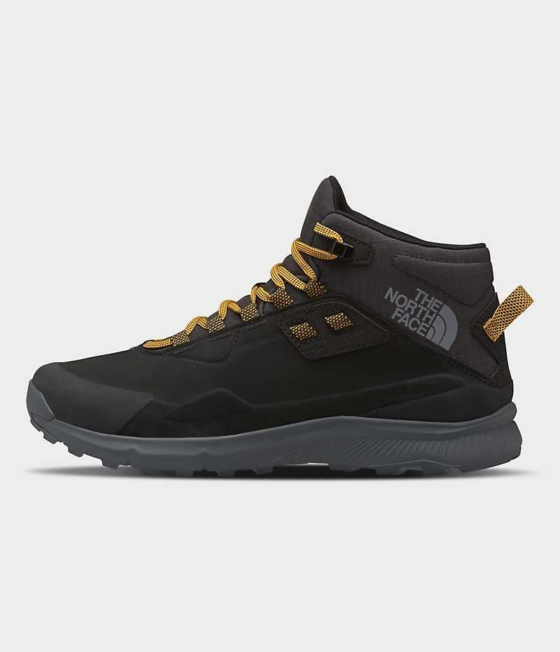 Bocanci Munte The North Face Cragstone Piele Mid-High Impermeabili Barbati Negrii | ROMANIA RPMKTYG