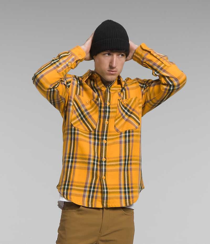 Camasa The North Face Valley Twill Flannel Barbati Aurii | ROMANIA CZOSNMB