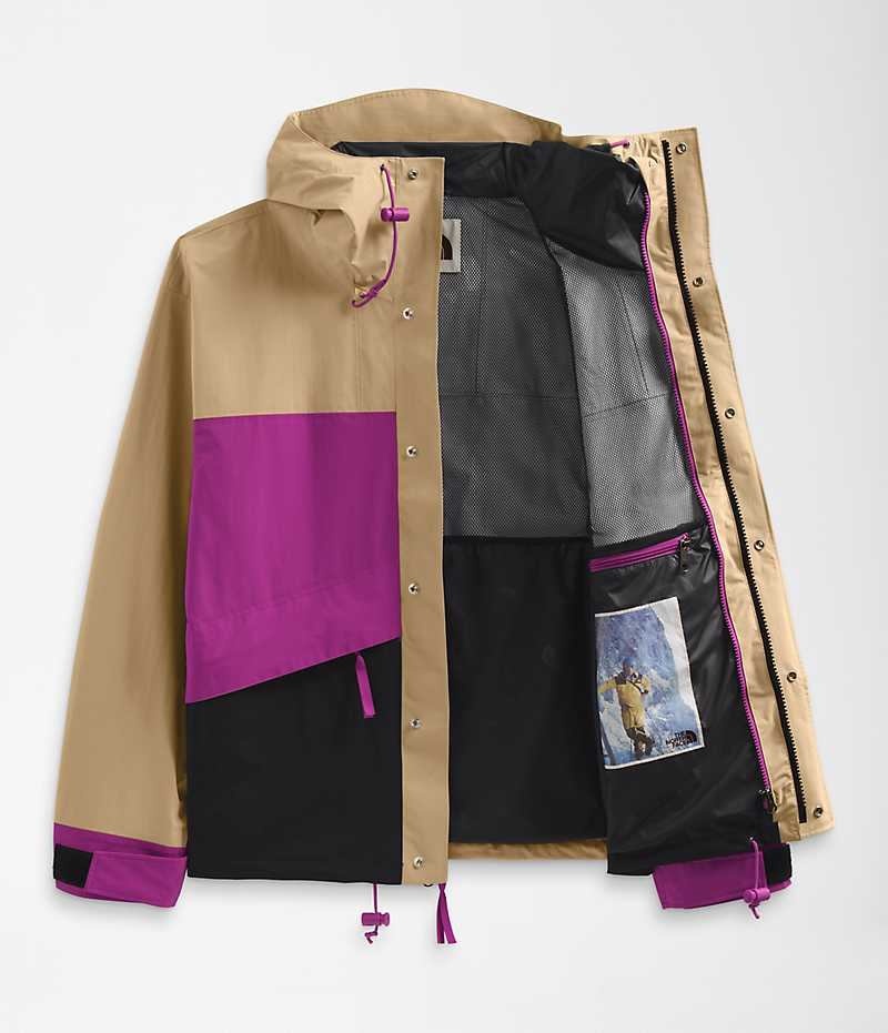 Geaca Impermeabila The North Face 86 Retro Mountain Barbati Kaki Violet Negrii | ROMANIA JZQTKRS