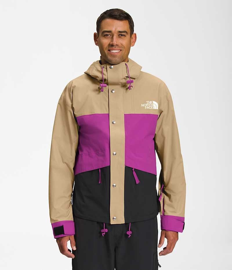 Geaca Impermeabila The North Face 86 Retro Mountain Barbati Kaki Violet Negrii | ROMANIA JZQTKRS