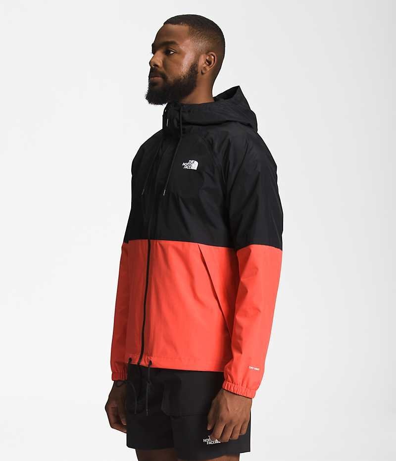 Geaca Impermeabila The North Face Antora Hoodie Barbati Negrii Portocalii | ROMANIA SLQDEUK