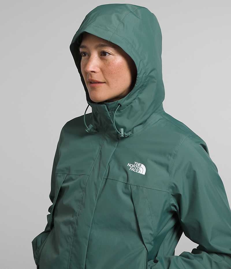 Geaca Impermeabila The North Face Antora Dama Verzi | ROMANIA LCMPWBT