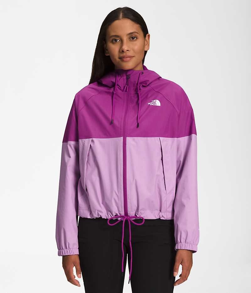 Geaca Impermeabila The North Face Antora Hoodie Dama Violet | ROMANIA QFSDBVR