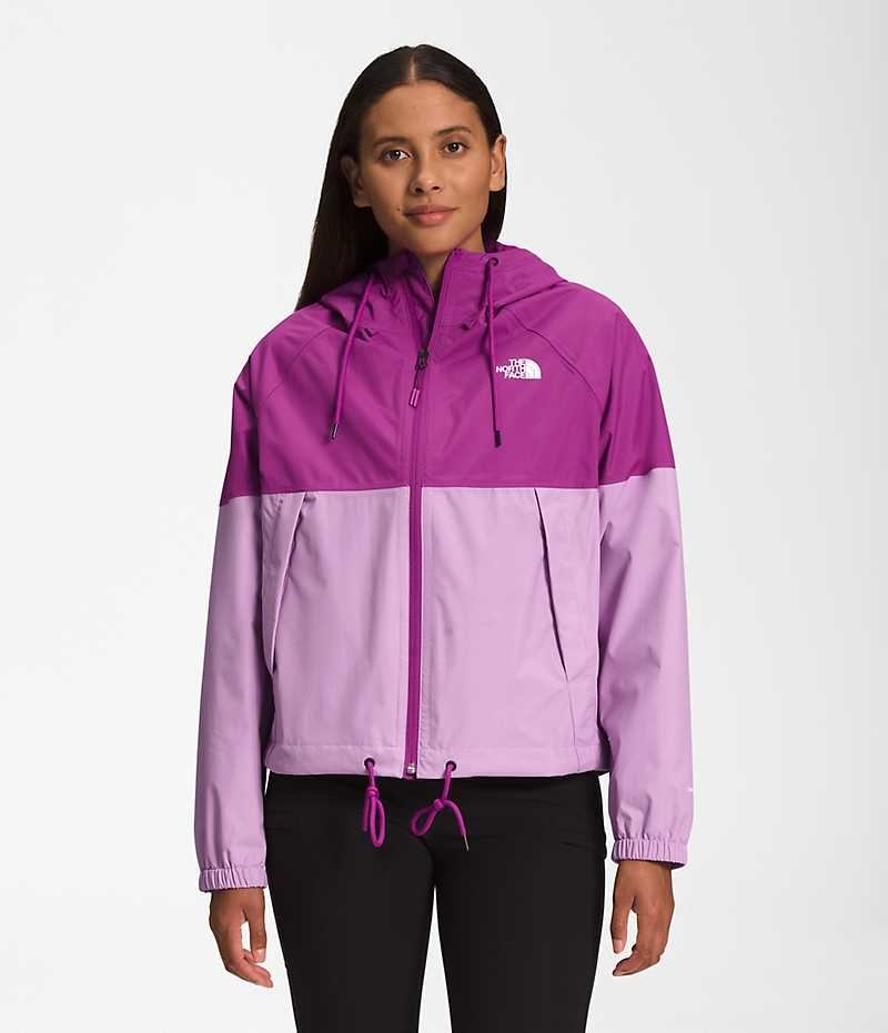 Geaca Impermeabila The North Face Antora Hoodie Dama Violet | ROMANIA QFSDBVR