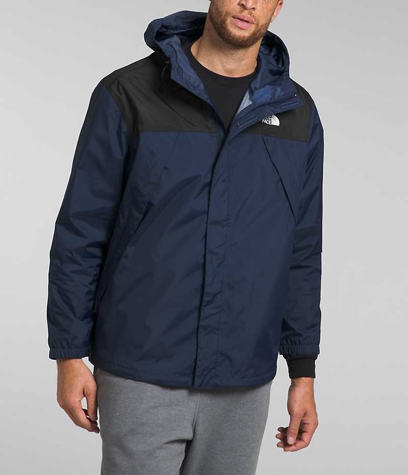 Geaca Impermeabila The North Face Big Antora Barbati Bleumarin Negrii | ROMANIA GZBCIFO