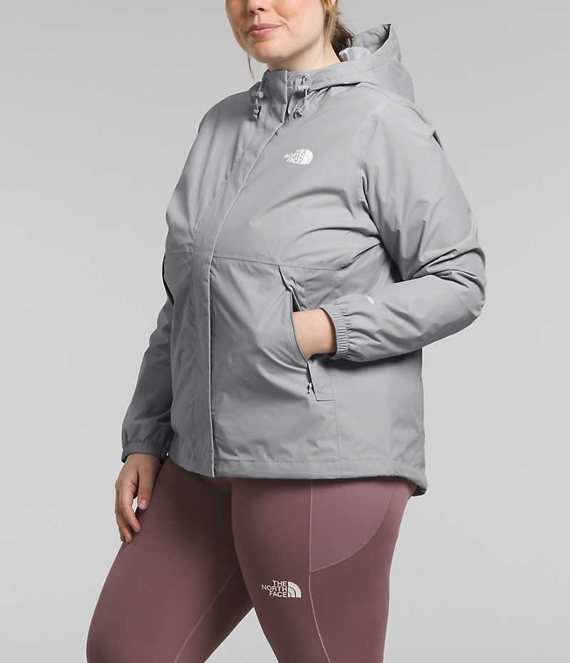 Geaca Impermeabila The North Face Plus Antora Dama Gri | ROMANIA NIVRODP