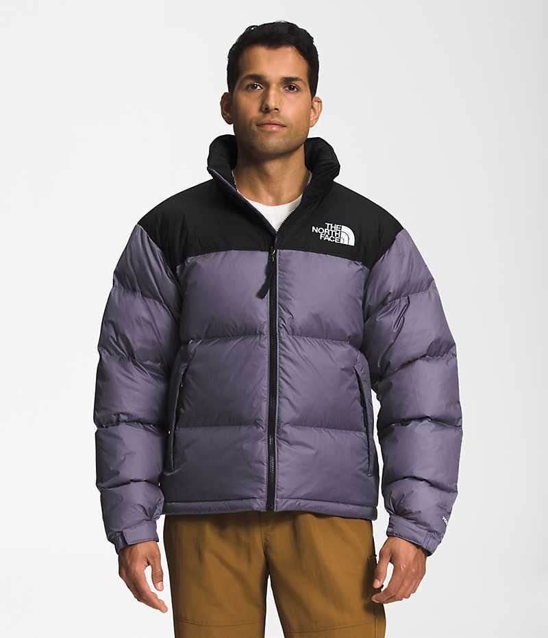 Geaca Puf The North Face 1996 Retro Nuptse Barbati Violet Negrii | ROMANIA NPUHVDL