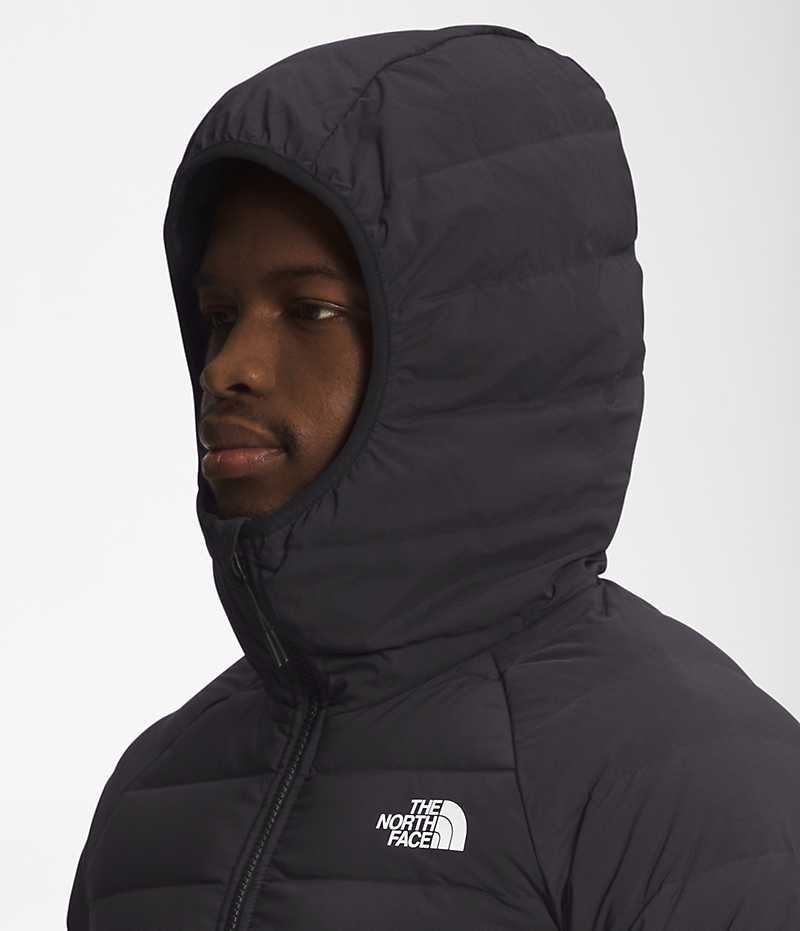 Geaca Puf The North Face Belleview Stretch Hoodie Barbati Negrii | ROMANIA PFLKGDJ