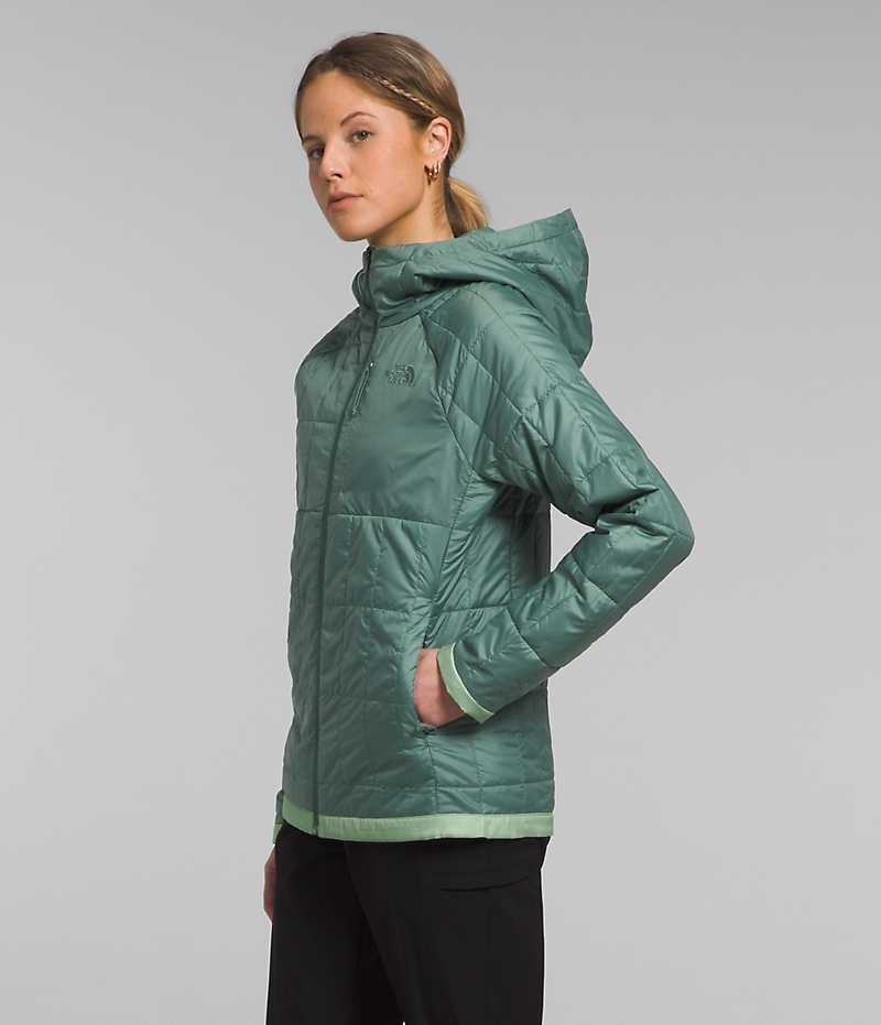 Geaca Puf The North Face Circaloft Hoodie Dama Turcoaz | ROMANIA FBCNOXI