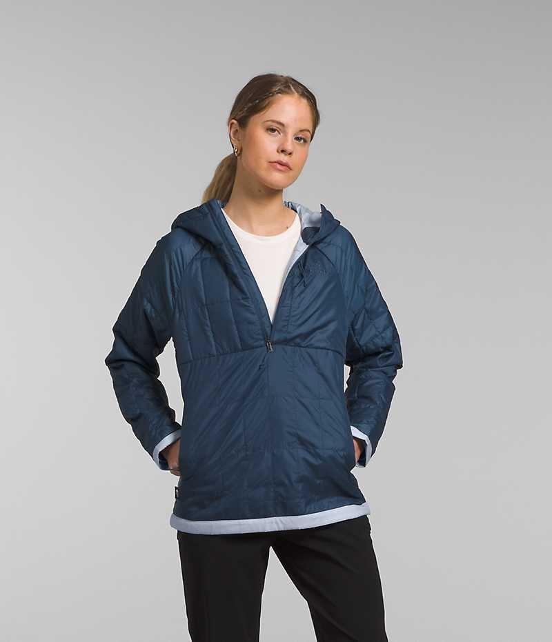 Geaca Puf The North Face Circaloft ¼-Zip Pullover Dama Albastri | ROMANIA VSHJEWF