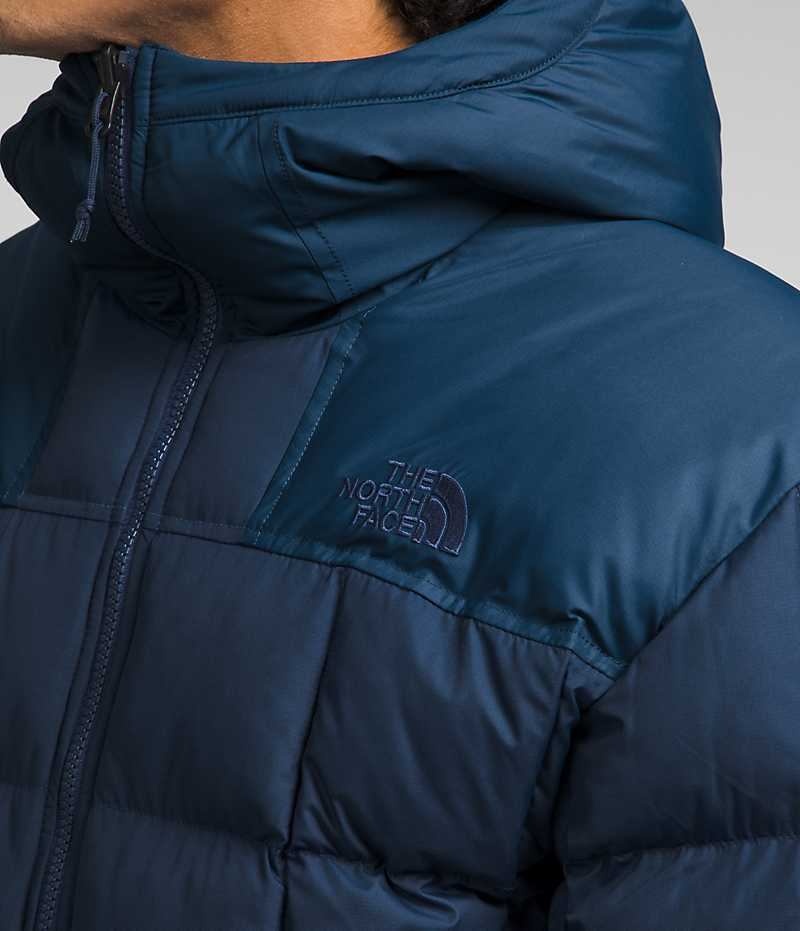 Geaca Puf The North Face Lhotse Reversible Hoodie Barbati Bleumarin | ROMANIA GHWJNYI