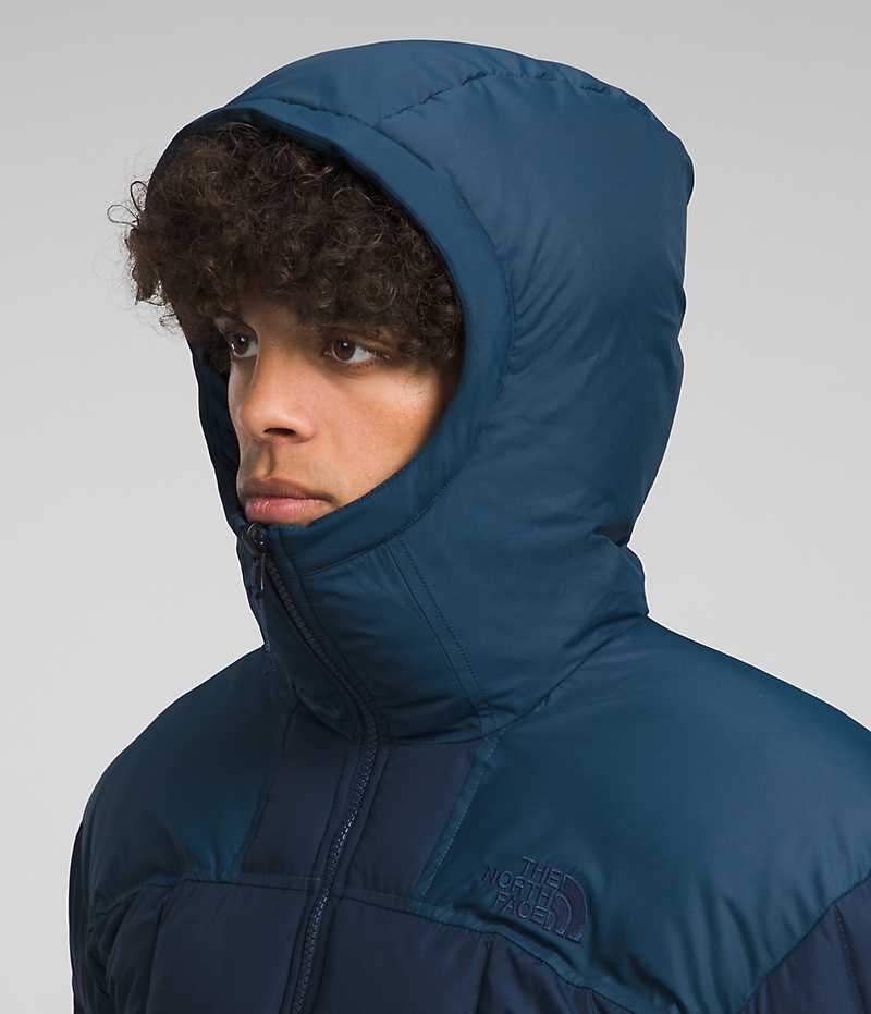 Geaca Puf The North Face Lhotse Reversible Hoodie Barbati Bleumarin | ROMANIA GHWJNYI