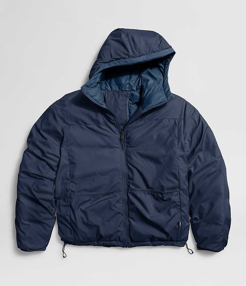 Geaca Puf The North Face Lhotse Reversible Hoodie Barbati Bleumarin | ROMANIA GHWJNYI