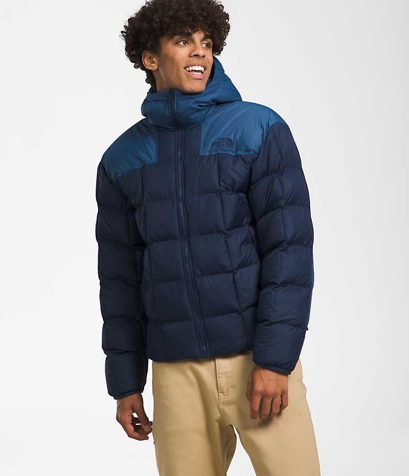 Geaca Puf The North Face Lhotse Reversible Hoodie Barbati Bleumarin | ROMANIA GHWJNYI