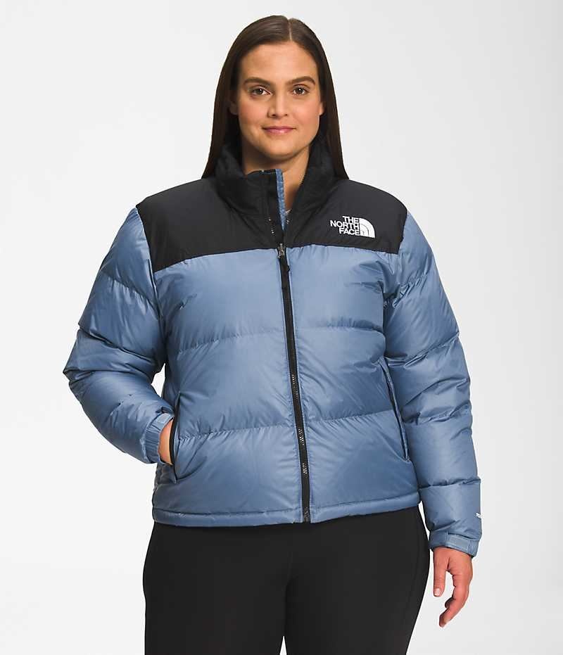 Geaca Puf The North Face Plus 1996 Retro Nuptse Dama Albastri | ROMANIA TUDFQPS