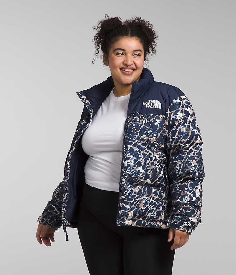 Geaca Puf The North Face Plus 1996 Retro Nuptse Dama Bleumarin | ROMANIA TZCABWJ