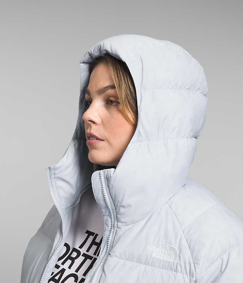 Geaca Puf The North Face Plus Hydrenalite™ Hoodie Dama Gri | ROMANIA HIXVZYK