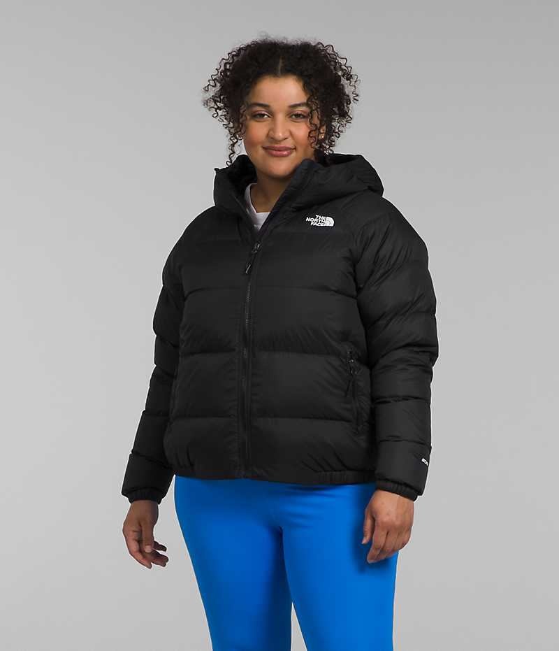 Geaca Puf The North Face Plus Hydrenalite™ Hoodie Dama Negrii | ROMANIA DOUPKMN