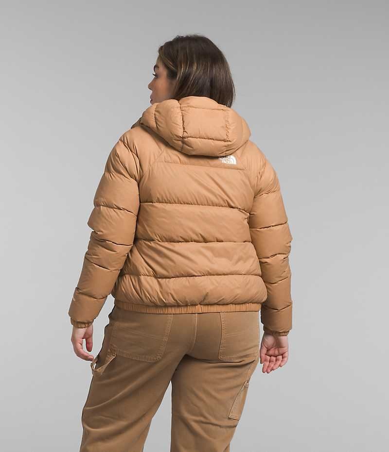 Geaca Puf The North Face Plus Hydrenalite™ Hoodie Dama Kaki | ROMANIA QBDVYPI