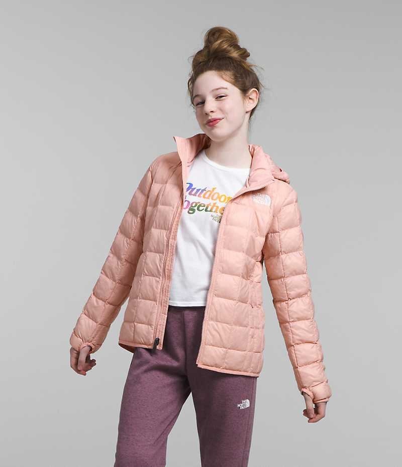 Geaca Puf The North Face ThermoBall™ Cu Glugă Fete Roz | ROMANIA URKLYAD