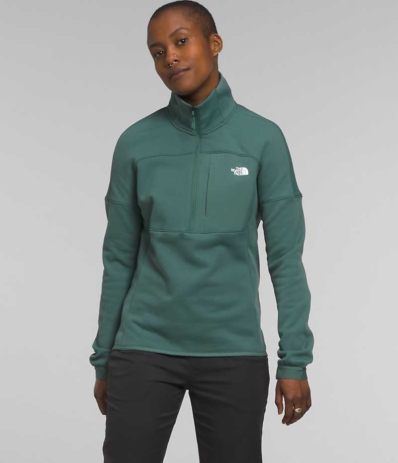 Hanorac The North Face Canyonlands High Altitude ½-Zip Dama Verzi | ROMANIA UDVJGSW